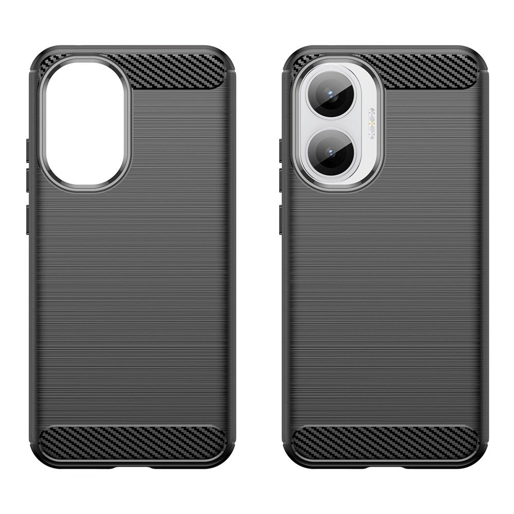 Coque pour Xiaomi Poco F7, Techsuit, Carbone, Noire