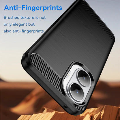 Coque pour Xiaomi Poco F7, Techsuit, Carbone, Noire