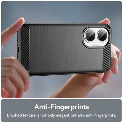 Coque pour Xiaomi Poco F7, Techsuit, Carbone, Noire