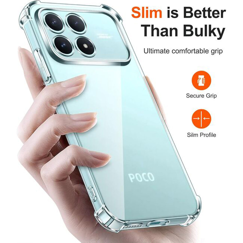 Étui pour Xiaomi Poco F8 Ultra, Techsuit, Shockproof Clear, Transparent
