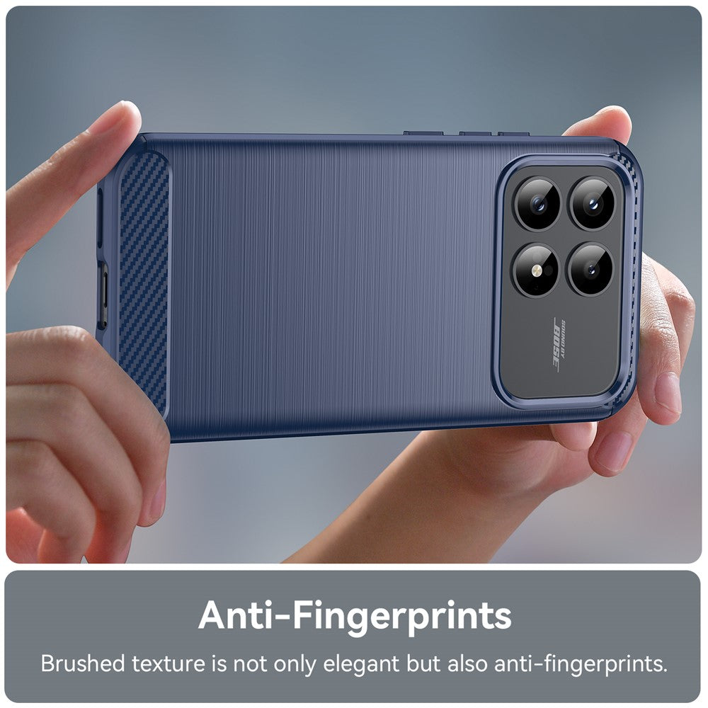 Coque pour Xiaomi Poco F9 Pro, Techsuit, Carbon, bleue