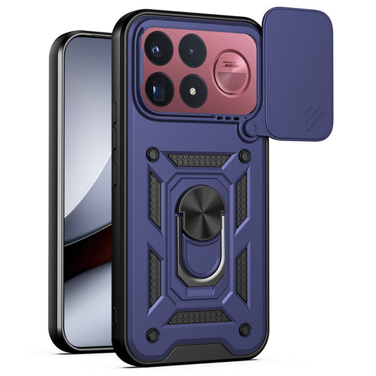 Coque pour Xiaomi Poco F9 Ultra, Techsuit, CamShield, bleue