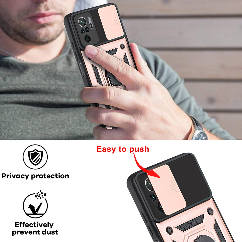 Case for Xiaomi Poco M5s / Redmi Note 10S / Note 10, Techsuit, CamShield, Black