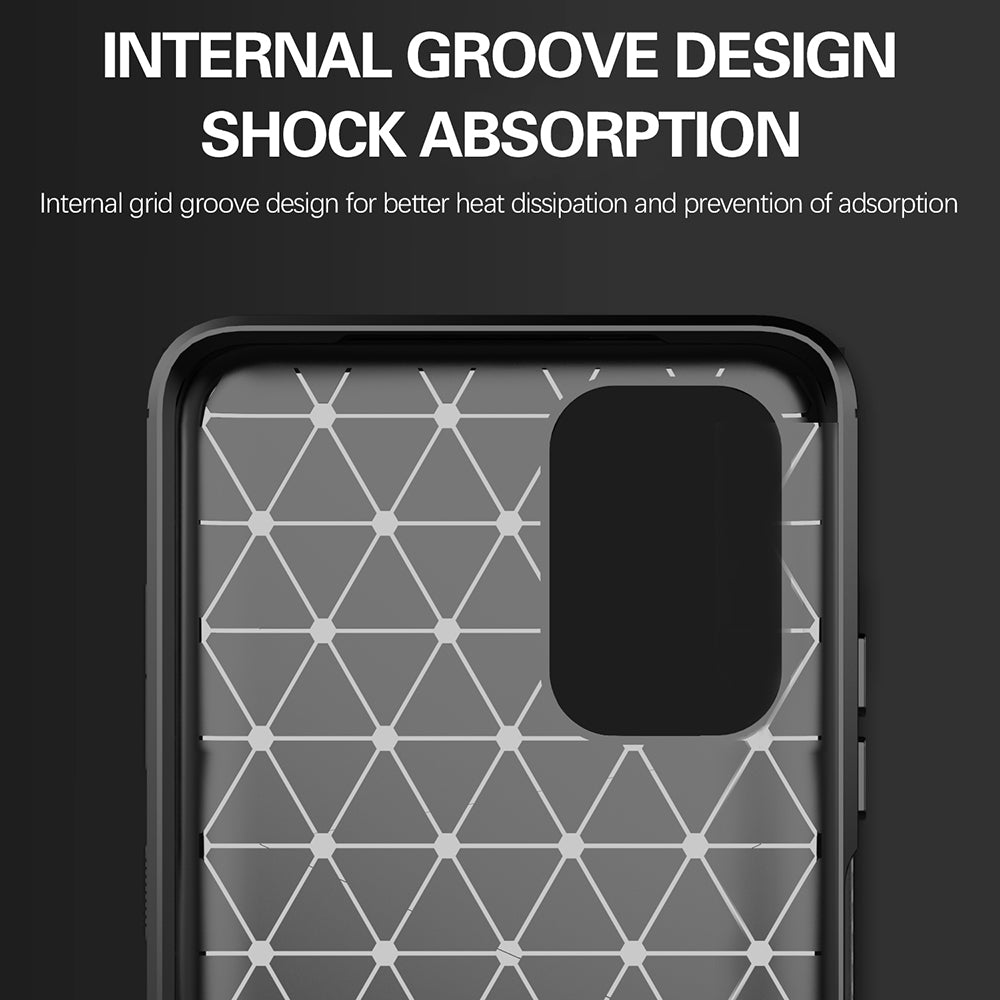 Coque pour Xiaomi Poco M5s / Redmi Note 10S / Note 10, Techsuit, Carbone, Noire