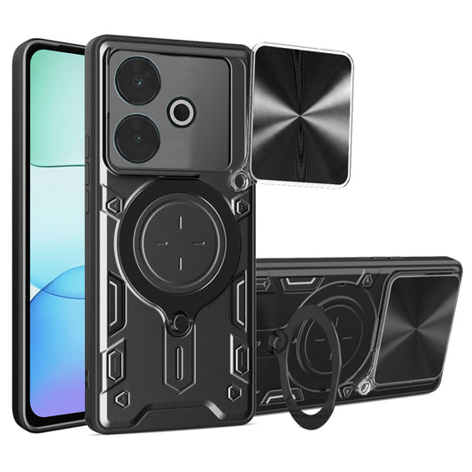 Coque pour Xiaomi Poco M6 4G / Redmi 13, Techsuit, CamGuard Pro, Noire
