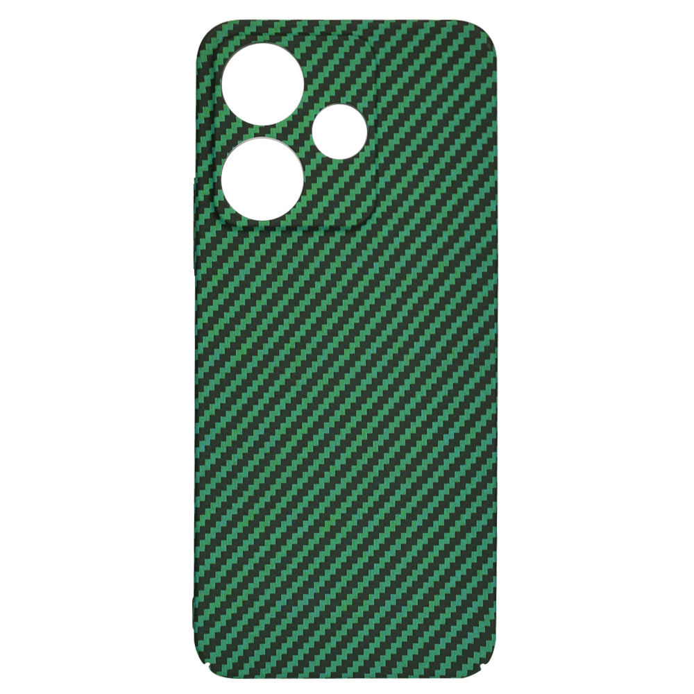 Coque pour Xiaomi Poco M6 4G / Redmi 13, Techsuit, Carbonite FiberShell, Vert