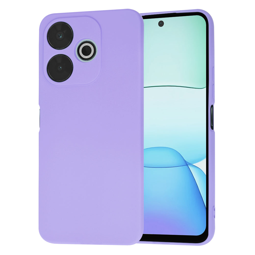 Étui pour Xiaomi Poco M6 4G / Redmi 13, Techsuit, SoftFlex, Mauve Clair