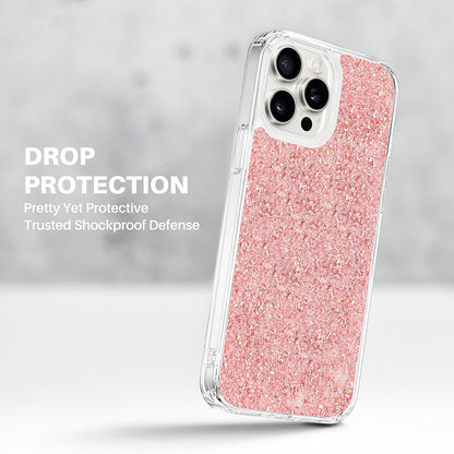 Étui pour Xiaomi Poco M6 / C65 / Redmi 13C 5G / 13C, Techsuit, Paillettes Scintillantes, Rose