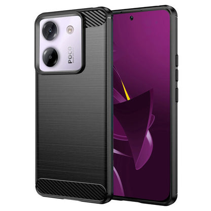 Coque pour Xiaomi Poco M7 Pro 5G, Techsuit, Carbone, Noire