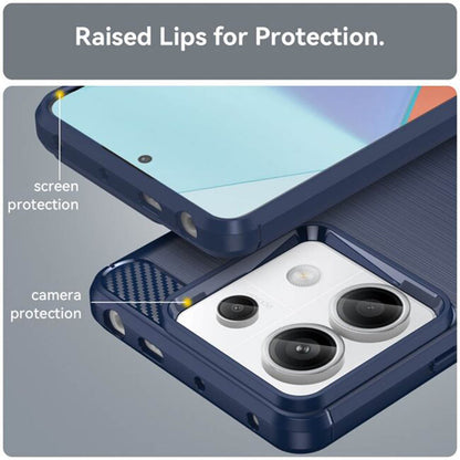 Coque pour Xiaomi Poco M7 Pro 5G, Techsuit, Carbone, Noire