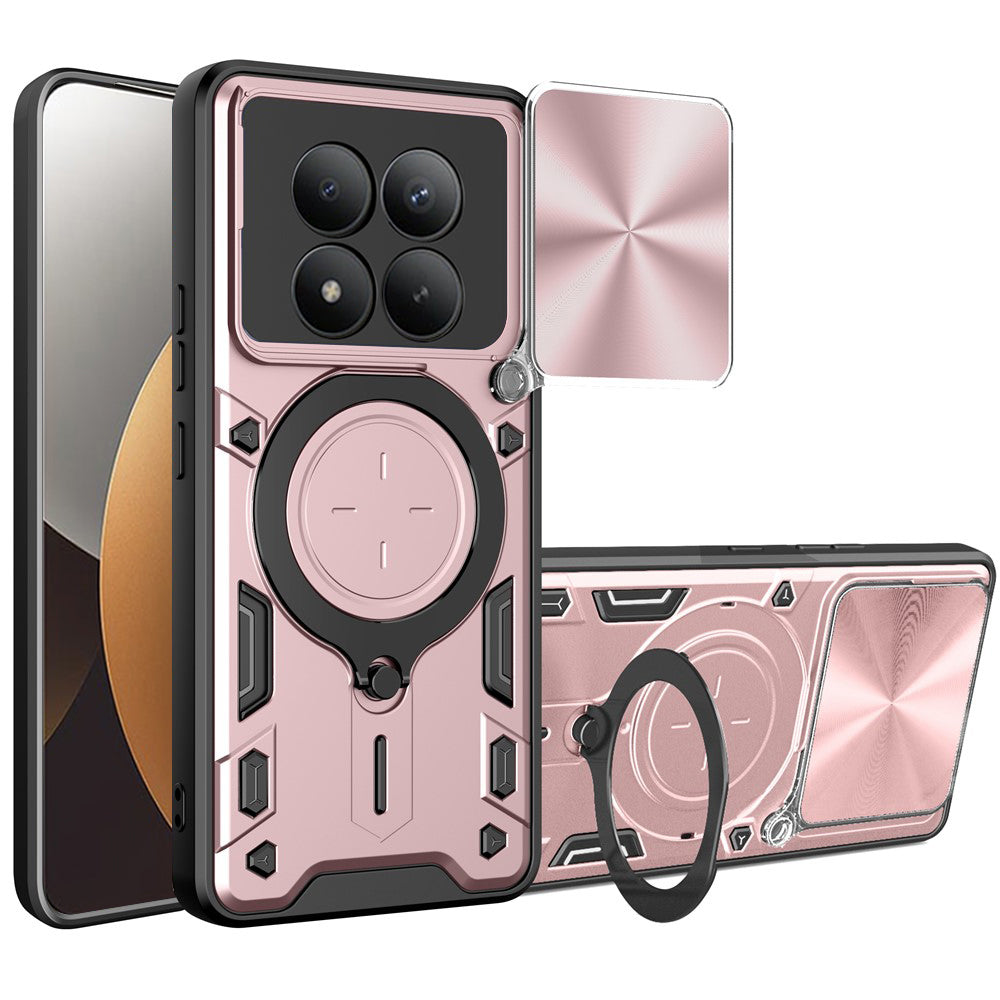 Étui pour Xiaomi Poco M8 Pro / Redmi Note 15 Pro+ 5G, Techsuit, CamGuard Pro, Rose Doré