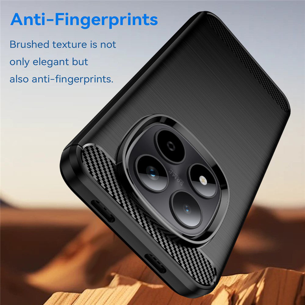 Étui pour Xiaomi Poco M8 / Redmi Note 15 5G / Note 15 4G, Techsuit, Carbone, Noir