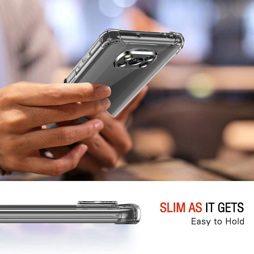 Case for Xiaomi Poco X3 Pro / X3 NFC / X3, Techsuit, Shockproof Clear, Transparent