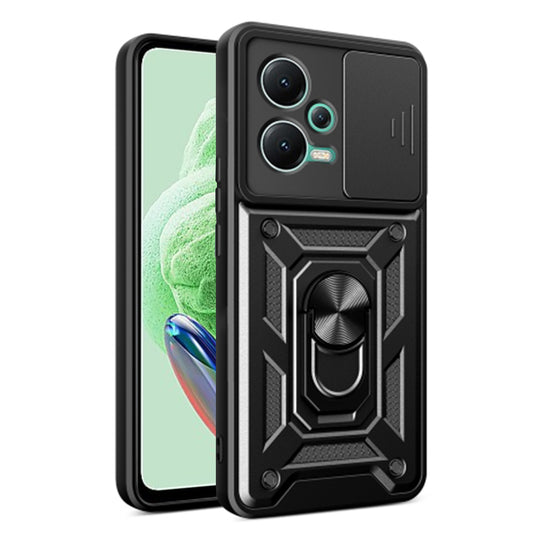 Coque pour Xiaomi Poco X5 / Note 12 5G, Techsuit, CamShield, Noire