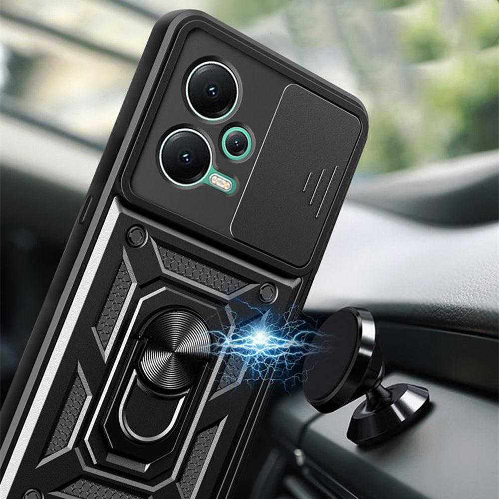 Coque pour Xiaomi Poco X5 / Note 12 5G, Techsuit, CamShield, Noire