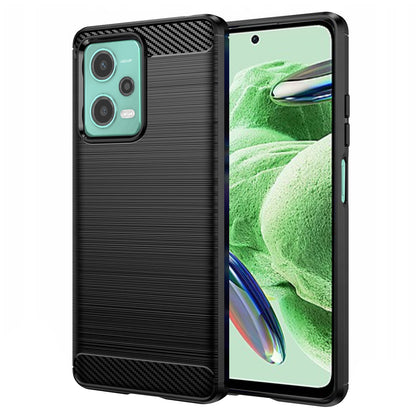 Coque pour Xiaomi Poco X5 / Note 12 5G, Techsuit, Carbone, Noire