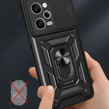 Coque pour Xiaomi Poco X5 Pro / Redmi Note 12 Pro 5G, Techsuit, CamShield, Noire
