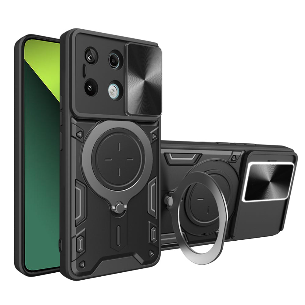 Coque pour Xiaomi Poco X6 / Note 13 Pro 5G, Techsuit, CamGuard Pro, Noire