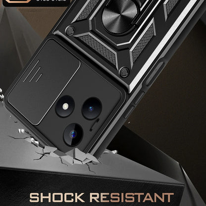 Coque pour Xiaomi Poco X6 / Note 13 Pro 5G, Techsuit, CamShield, Noire