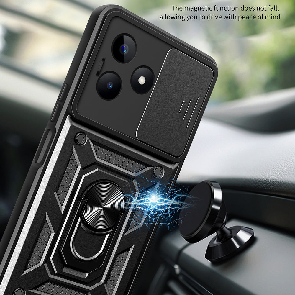 Coque pour Xiaomi Poco X6 / Note 13 Pro 5G, Techsuit, CamShield, Noire