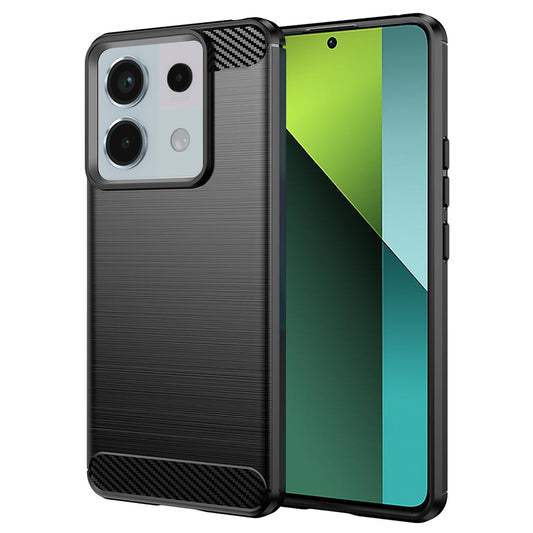 Coque pour Xiaomi Poco X6 / Note 13 Pro 5G, Techsuit, Carbone, Noire