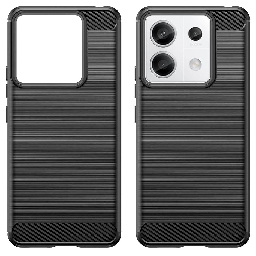 Coque pour Xiaomi Poco X6 / Note 13 Pro 5G, Techsuit, Carbone, Noire