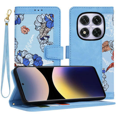 Coque pour Xiaomi Poco X7 / Note 14 Pro 5G, Techsuit, FlipCraft, Bleu