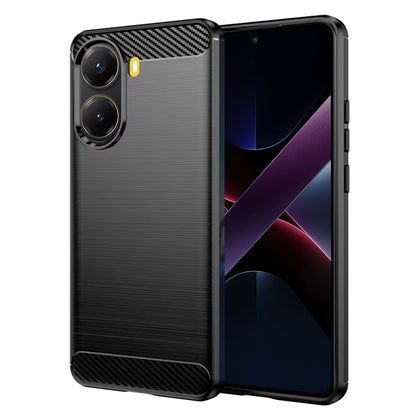 Coque pour Xiaomi Poco X7 Pro, Techsuit, Carbone, Noire