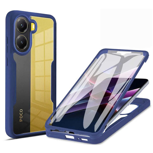 Coque pour Xiaomi Poco X7 Pro, Techsuit, ColorVerse 360, Bleue