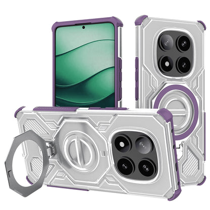 Coque pour Xiaomi Poco X7 / Redmi Note 14 Pro 5G, Techsuit, Carbon Shield Pro, Violet