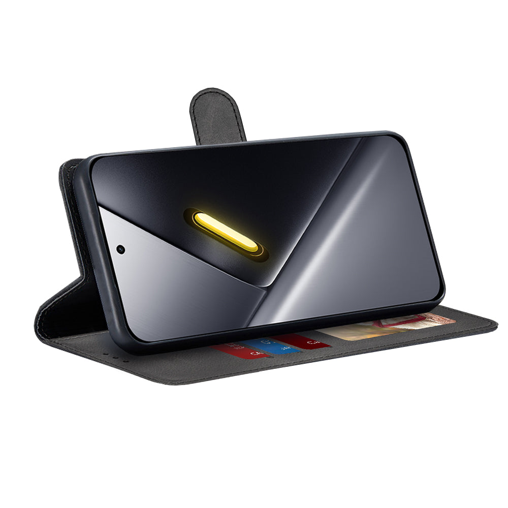 Étui pour Xiaomi Poco X8 Pro Max, Techsuit, Diary Book, Noir