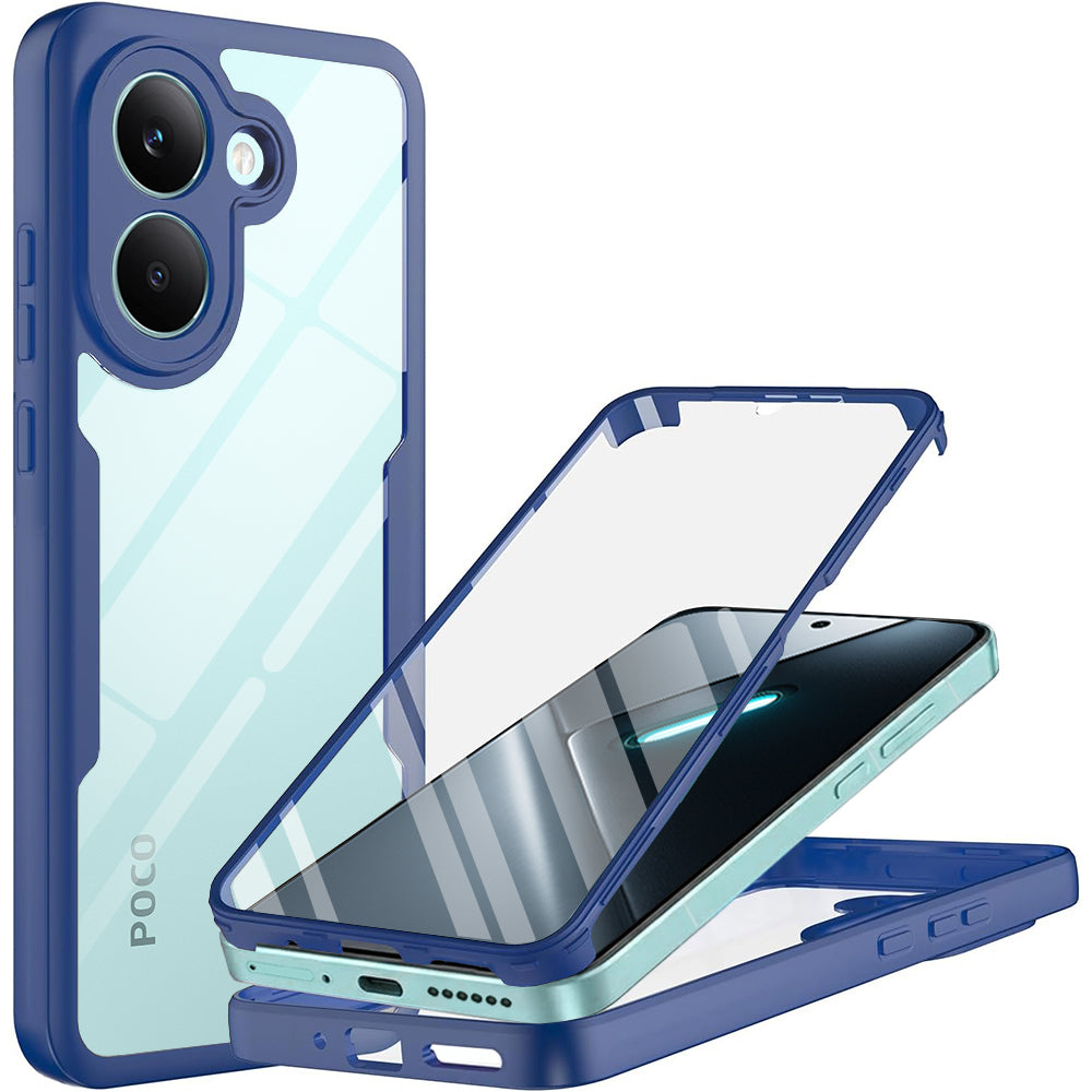 Coque pour Xiaomi Poco X8 Pro, Techsuit, ColorVerse 360, Bleue