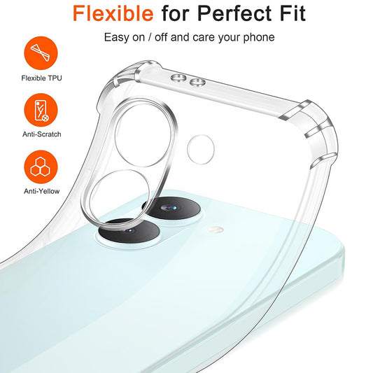 Case for Xiaomi Poco X8 Pro, Techsuit, Shockproof Clear, Transparent