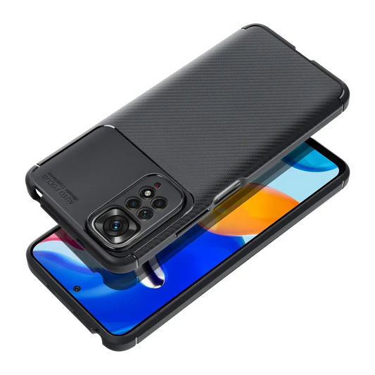 Coque pour Xiaomi Redmi Note 13 5G, OEM, Carbone Premium, Noire