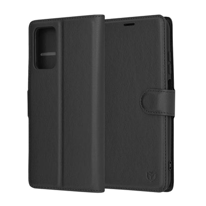 Coque pour Xiaomi Redmi 10 2022 / 10 (2021), Techsuit, Folio en cuir, Noire