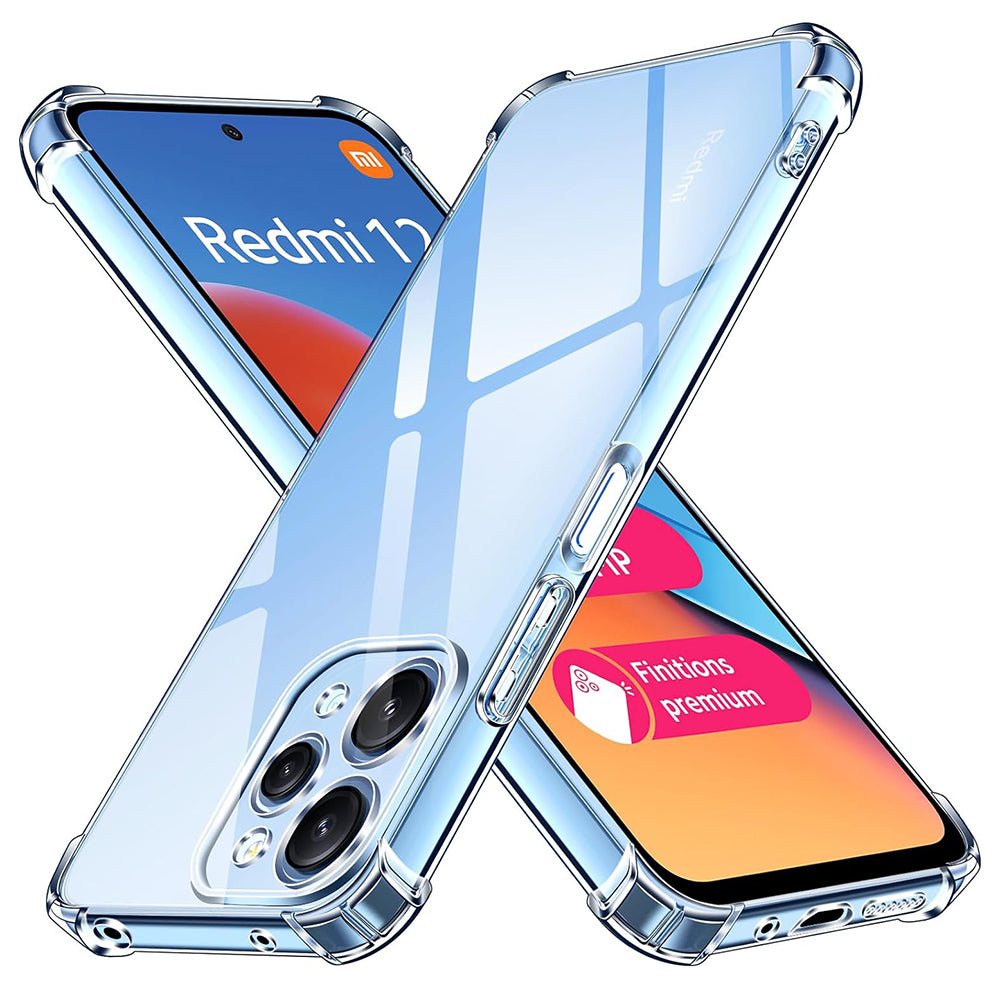 Coque pour Xiaomi Redmi 12 5G / 12, Techsuit, Antichoc Claire, Transparente