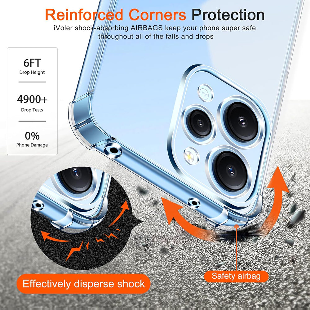 Coque pour Xiaomi Redmi 12 5G / 12, Techsuit, Antichoc Claire, Transparente