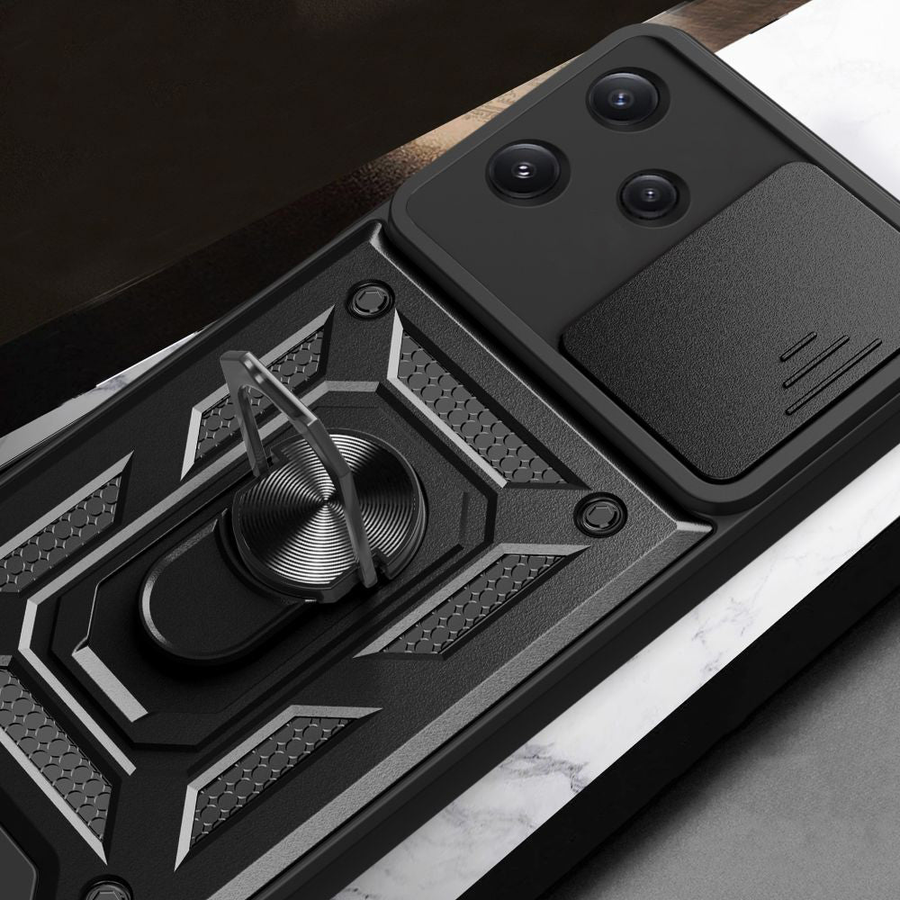 Coque pour Xiaomi Redmi 12 5G, Techsuit, CamShield, Noire