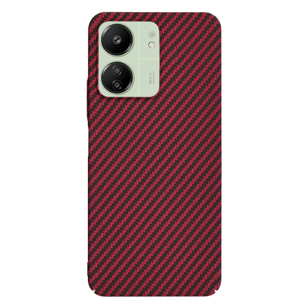 Case for Xiaomi Redmi 13C 5G / 13C / Poco C65, Techsuit, Carbonite FiberShell, Red