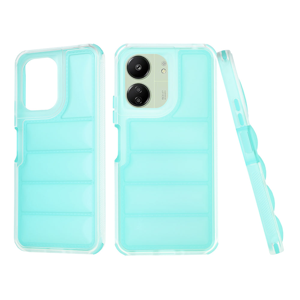 Case for Xiaomi Redmi 13C 5G / 13C / Poco C65, Techsuit, Wave Shield, Turquoise