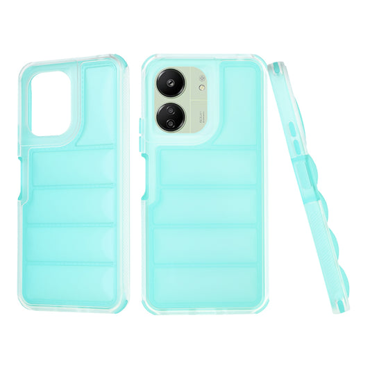 Coque pour Xiaomi Redmi 13C 5G / 13C / Poco C65, Techsuit, Wave Shield, Turquoise