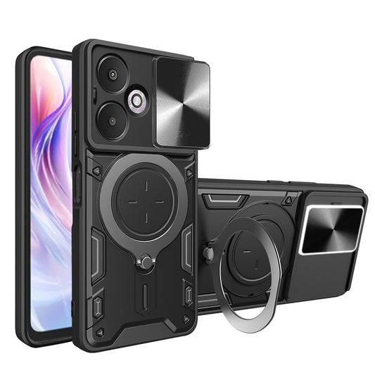 Coque pour Xiaomi Redmi 13C 5G, Techsuit, CamGuard Pro, Noire