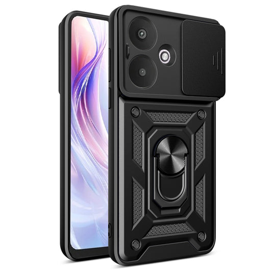 Coque pour Xiaomi Redmi 13C 5G, Techsuit, CamShield, Noire