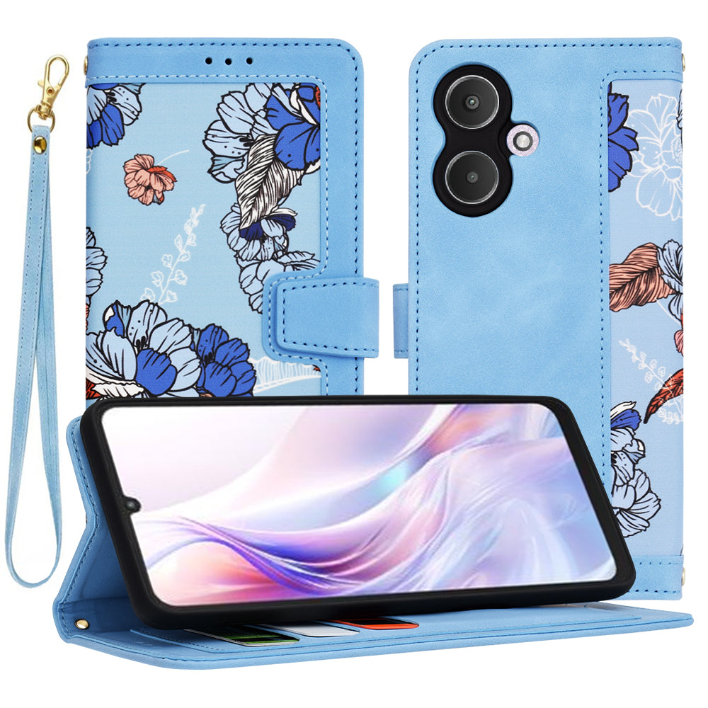 Coque pour Xiaomi Redmi 13C 5G, Techsuit, FlipCraft, Bleu