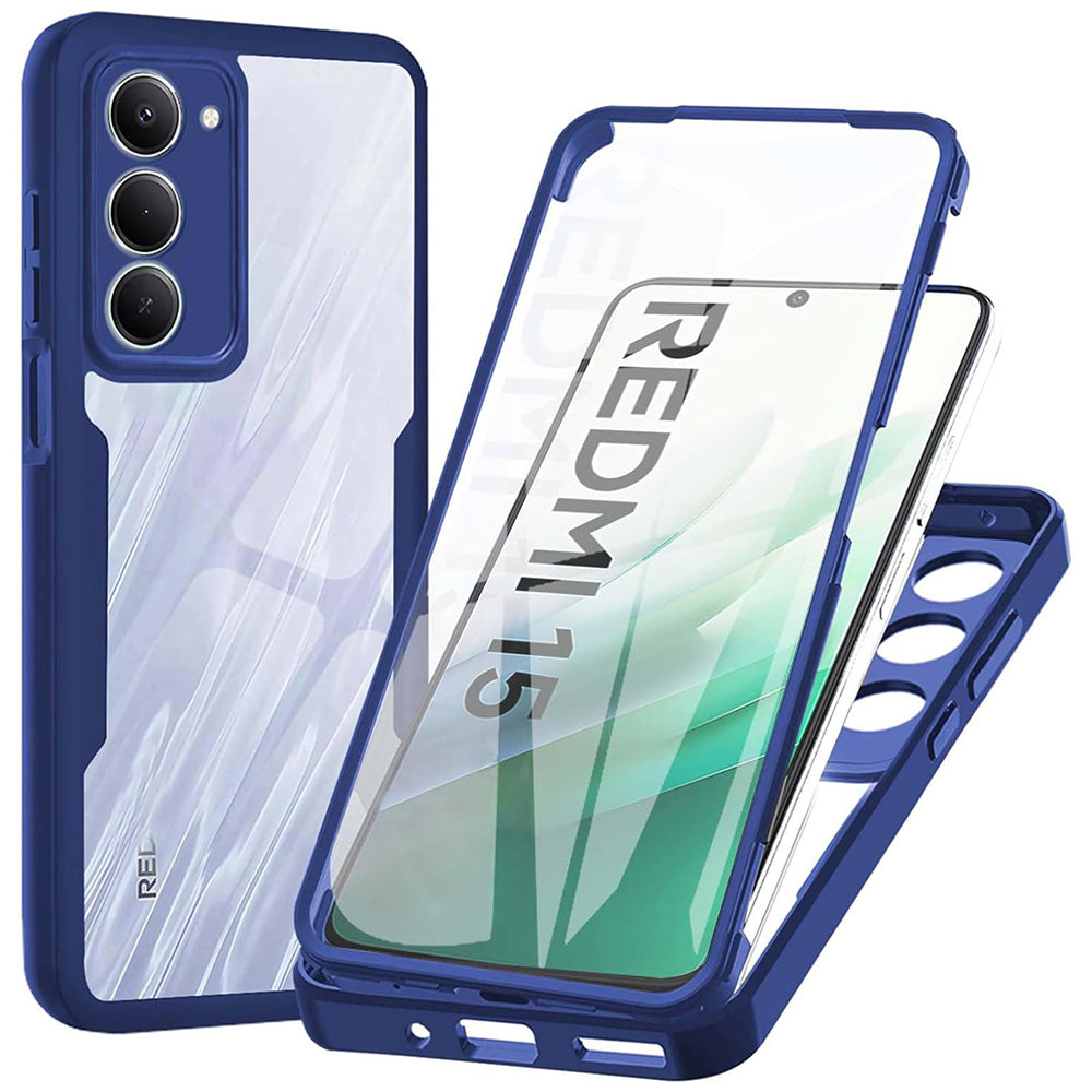 Coque pour Xiaomi Redmi 15 5G / 15 4G, Techsuit, ColorVerse 360, Bleue