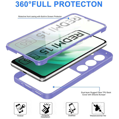 Coque pour Xiaomi Redmi 15 5G / 15 4G, Techsuit, ColorVerse 360, Rose