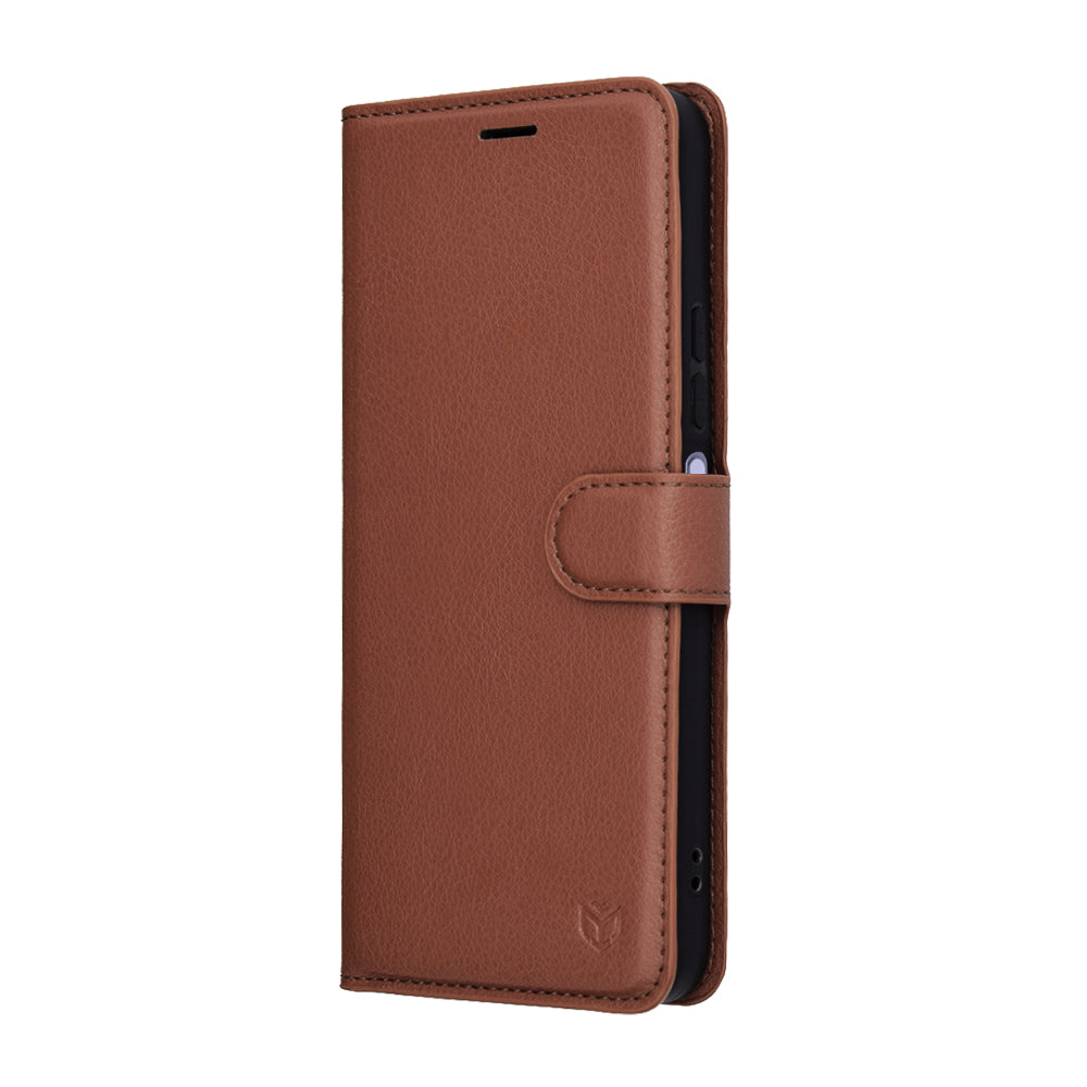 Étui pour Xiaomi Redmi 15 5G / 15 4G, Techsuit, Leather Folio, Marron