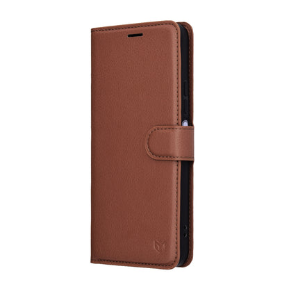 Étui pour Xiaomi Redmi 15 5G / 15 4G, Techsuit, Leather Folio, Marron