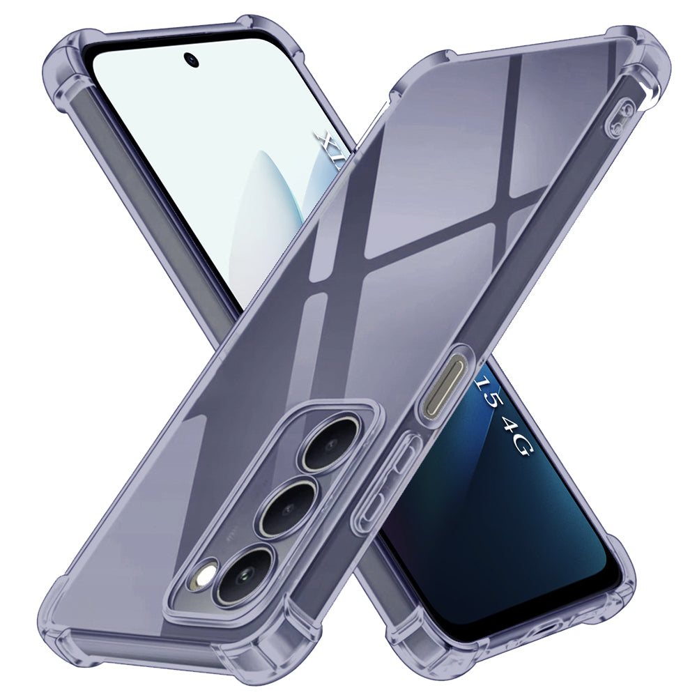 Coque pour Xiaomi Redmi 15 5G / 15 4G, Techsuit, Transparent Antichoc, Fumé