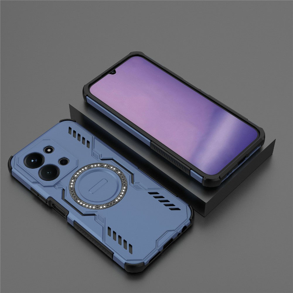 Coque MagSafe pour Xiaomi Redmi 15C 5G / 15C 4G, Techsuit, ArmorMag, Bleue